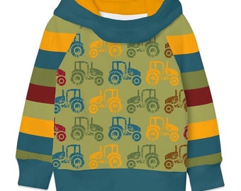 Pullover Traktor Kinder | Hoodie Bulldog Trecker | Hoodie Outfit | Kinder Baby | Sweatshirt | Geschenk | Kindergarten Krippe|
