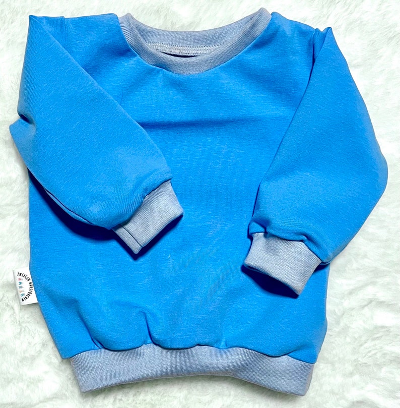 Basic Pullover 44-146 Jersey einfarbig Sweater Kinder Baby Sweatshirt Frühling Frühjahr Sommer Pulli Mädchen Jungen Übergang luftig türkis