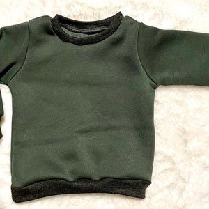 Sweat Sweater Child 146 Baby green fluffy handmade sweater Autumn Winter Gift Children's clothing Jogging suit child sweater image 3