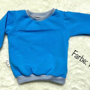 Basic Pullover 44-146 Jersey einfarbig Sweater Kinder Baby Sweatshirt Frühling Frühjahr Sommer Pulli Mädchen Jungen Übergang luftig Bild 2