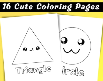 Shapes Coloring Pages for Kids: Preschool & Kindergarten Worksheet (PDF Download)