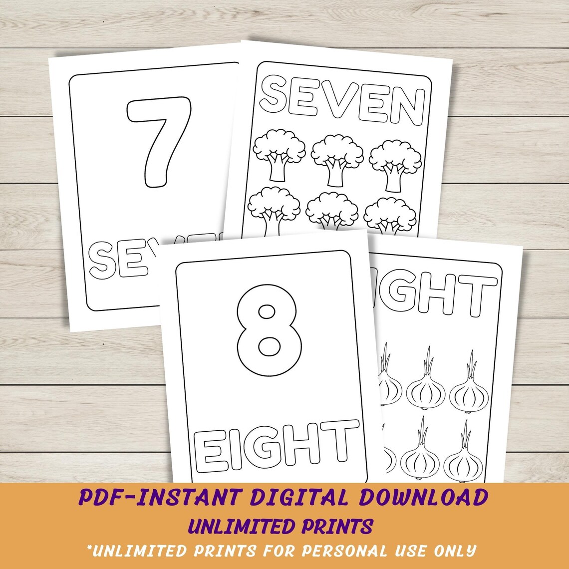 Numbers Coloring Pages for Preschool, Kindergarten and Homeschool ...