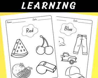 Hojas de trabajo de reconocimiento de colores: actividades imprimibles para preescolar y jardín de infantes (Descarga en PDF)