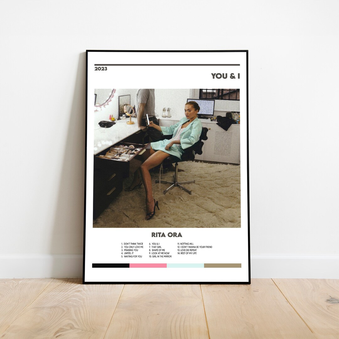 Rita Ora You & I Album Cover Print Poster Minimalist Album Cover Poster