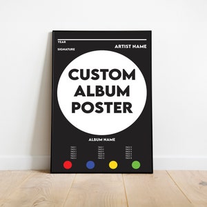 Personalized Album Cover Art Print: Custom Music Poster (Digital Download)