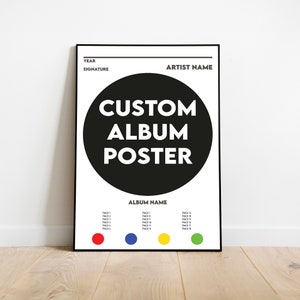 Custom Album Art Poster: Personalized Music Print (Digital Download)