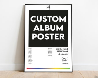 Custom Album Cover Poster Template: Music Art (Digital Download)