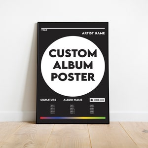 Custom Album Cover Poster: Personalized Music Gift (Digital Download)