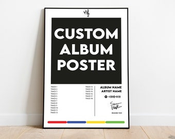 Custom Album Cover Poster Print: Personalized Music Art (Digital Download)