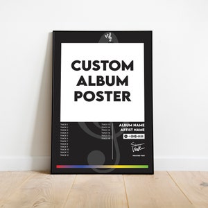 Custom Album Cover Poster: Personalized Music Print (Digital Download)