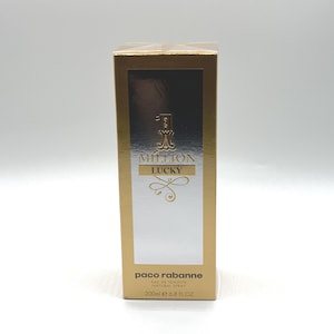 Paco Rabanne 1 Million Lucky EDT 200ml | Bold and Addictive Sweet Woody Fragrance for Men – Large Size Collector’s Edition