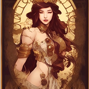 Diamond Art - Kits de pintura de diamantes Steampunk "Penelope" para adultos - Niños - ¡Kit completo para manualidades, diversión y atención plena!