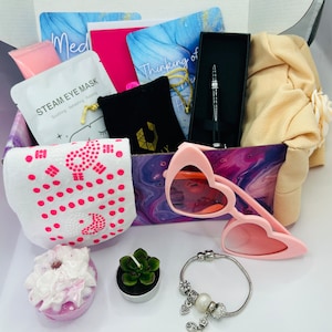 Get Well Gift Pacote de cuidados de luxo com 14 peças para mulheres - Receba presentes de boa saúde em breve para alguém especial! Ideal para dias de quimioterapia