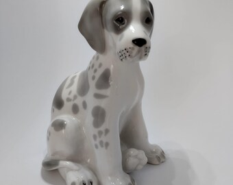 アンティークのチャップリン磁器の置物と犬：手描きの装飾 - Etsy 日本