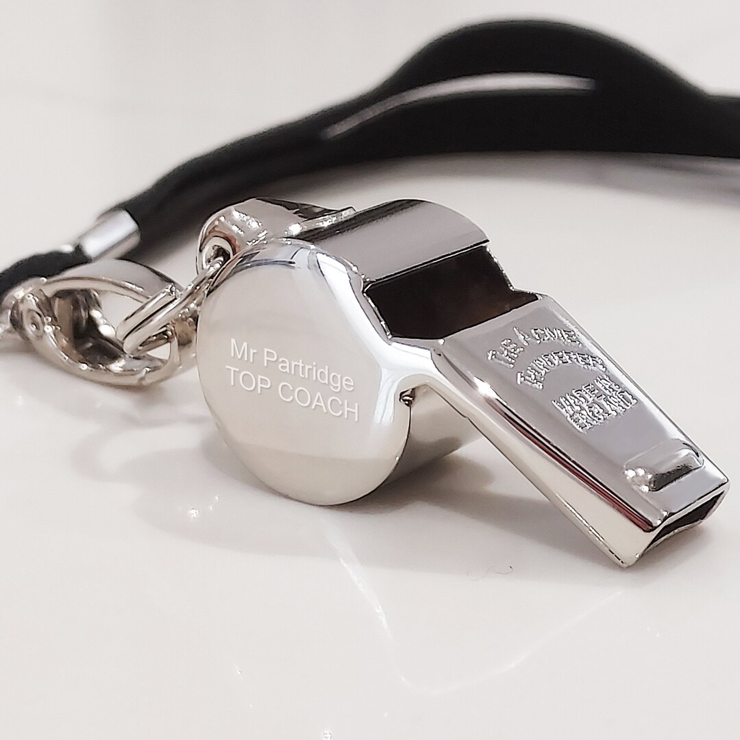 Personalised ACME Whistle Engraved Coach Whistle Thunderer Acme 60.5 Official Referee Whistle