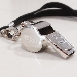 Personalised ACME Whistle | Engraved Coach Whistle | Thunderer Acme 60.5 Official Referee whistle