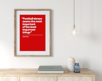 Print | Wall Art | Jurgen Klopp | Liverpool | Football | Inspiring