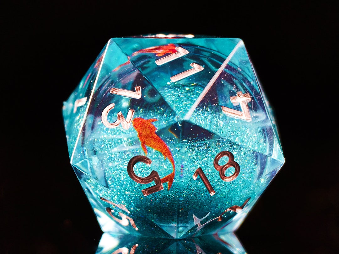 Koi Fish Dnd Dice Set Liquid Core for Role Playing Games Etsy Australia