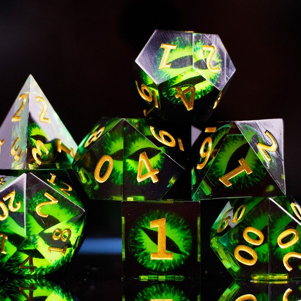 Dragon Eye Dnd Dice Etsy