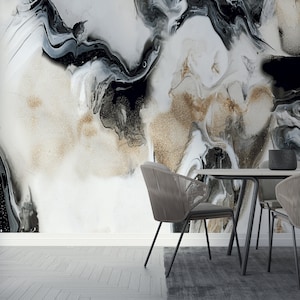 Marble Wallpaper Peel and Stick, for Bright Rooms Natural Marble Wall Mural Bathroom Onyx Marble Wallpaper, Catedra Stone Textured