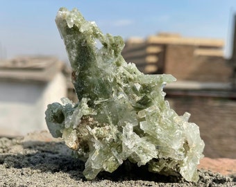Chlorine Quartz Crystal Cluster, Baluchistan Pakistan
