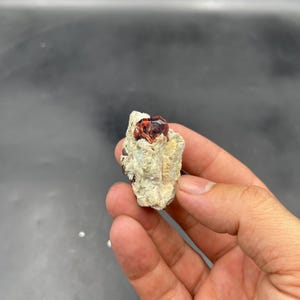 27.60gram natural Red almandine garnet crystal specimen from Skardu valley Pakistan.