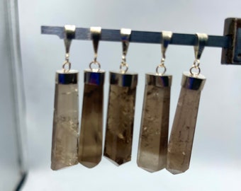 Smoky Quartz Silver Pendant, Skardu Pakistan Crystal