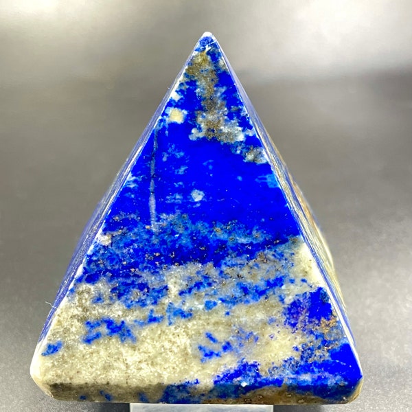 1  Beautiful natural blue lapis lazuli handmade carving pyramid gemstone carving lapis lazuli from Badakhshan Afghanistan.