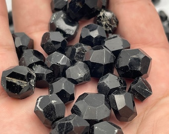 Handmade Black Tourmaline Beads from Pakistan, 100 Pieces