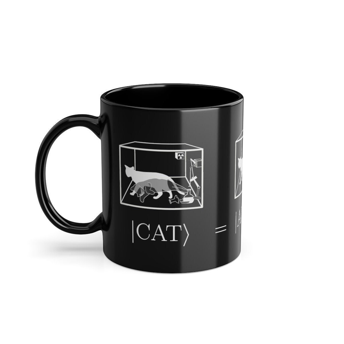 Schrödinger's Cat | Tasse | Quantenphysik | Lustiges Geschenk | Wissenschaft, Lehrer, Ingenieur, Studium | 0,3 l (11 oz)