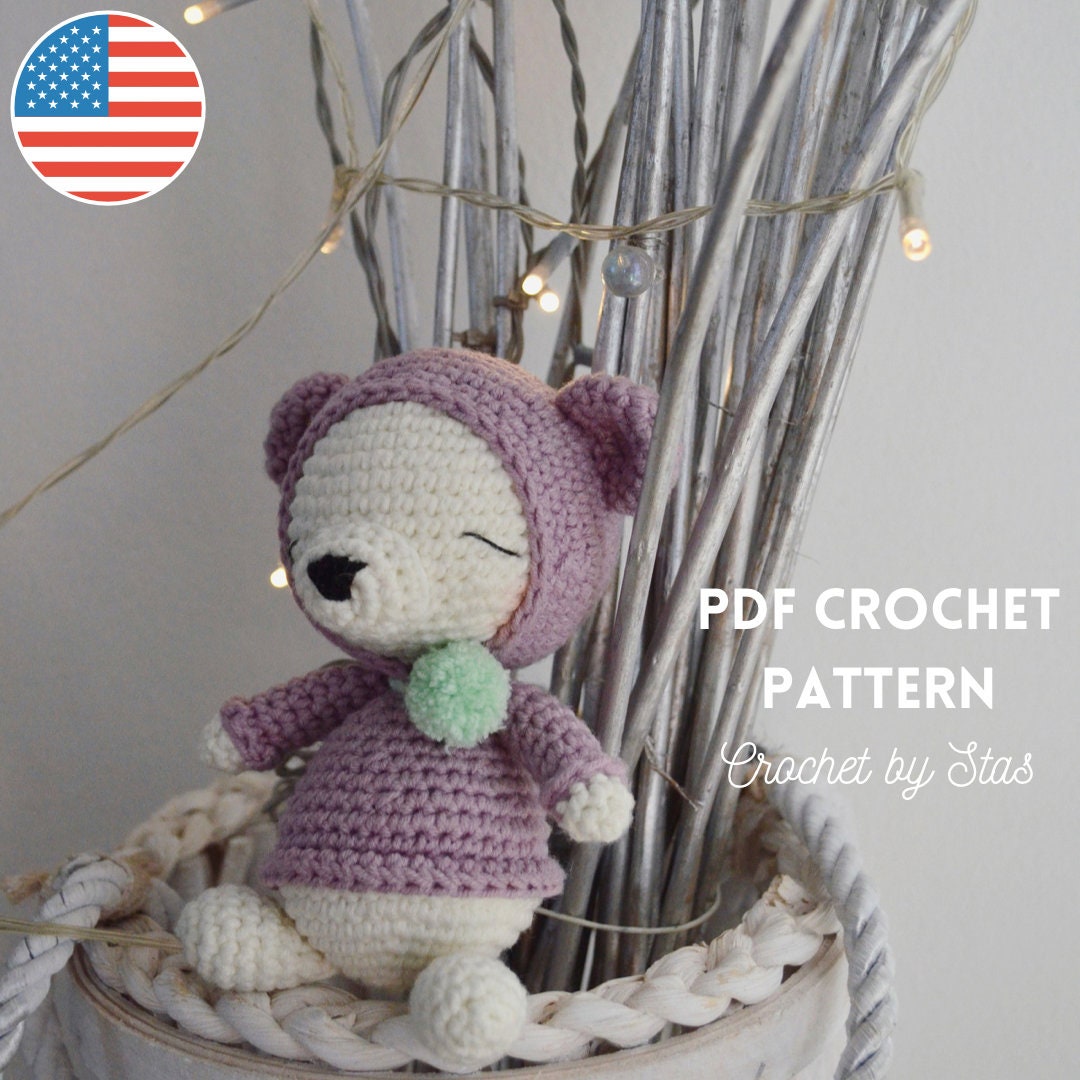 Parker the Polar Bear PDF Crochet Pattern - Etsy