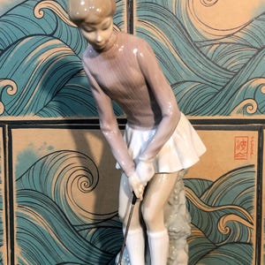 Lladro Lady Golfer - Etsy