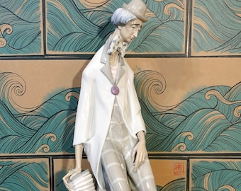 RARE 1027 CLOWN with CONCERTINA Lladró