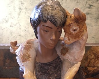 Rare 2009 BOY With GOAT LLADRO