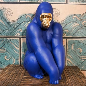 9403 GORILLA FIGURINE (blue / Gold) LLADRO - Etsy