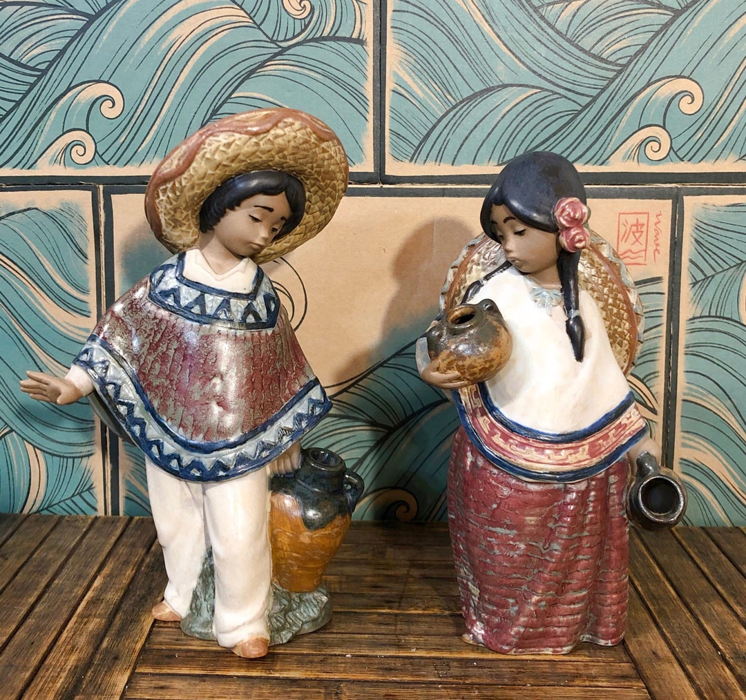 2140 PEPITA With Sombrero & 2141 PEDRO With Jug LLADRÓ - Etsy