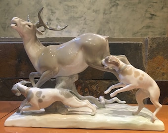 Rare 4521 DEER HUNT LLADRO