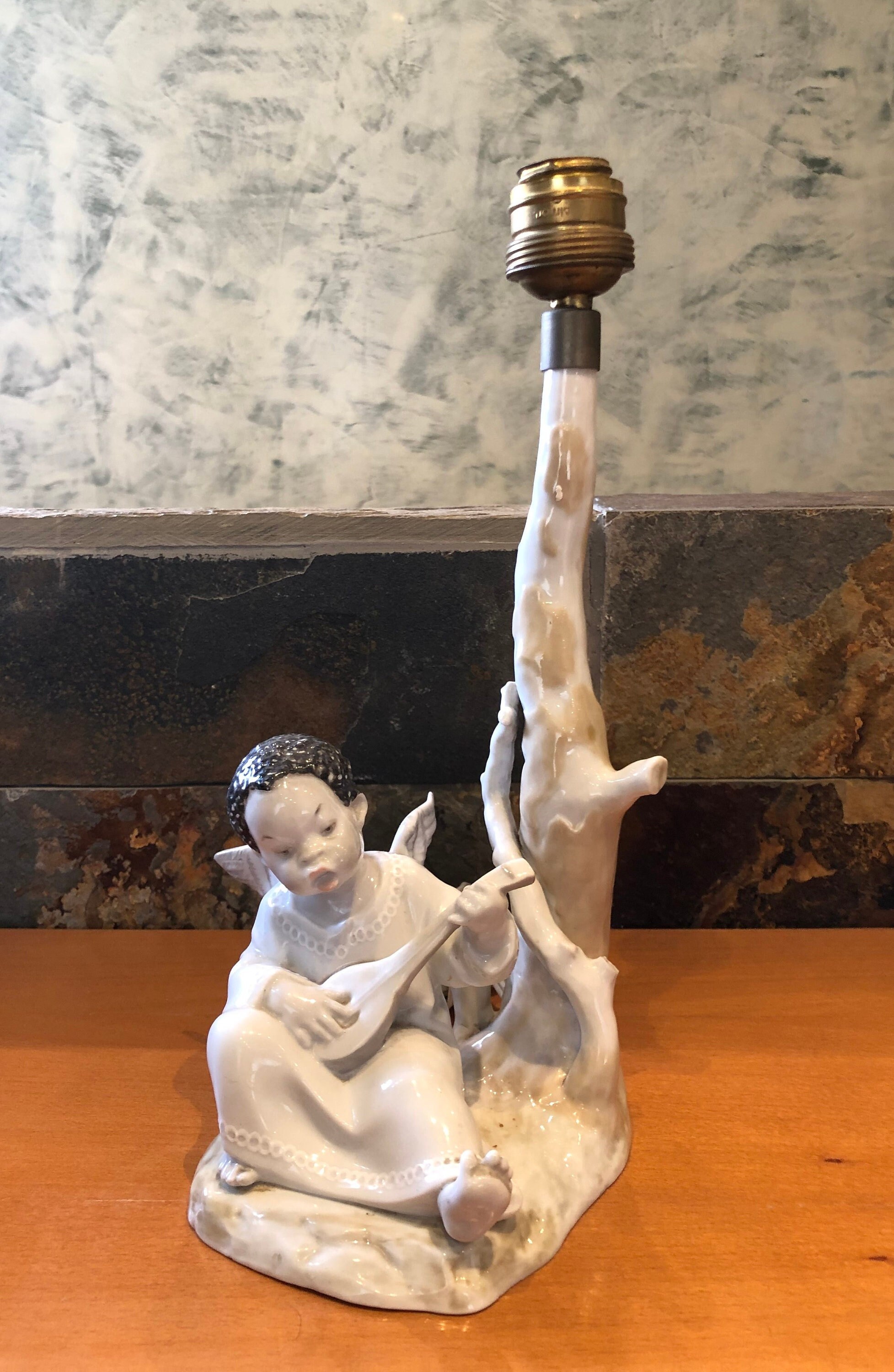 Rare 4545 Black Angel Lamp Lladro (NEVER SEEN) 1ST EPOCH - Etsy