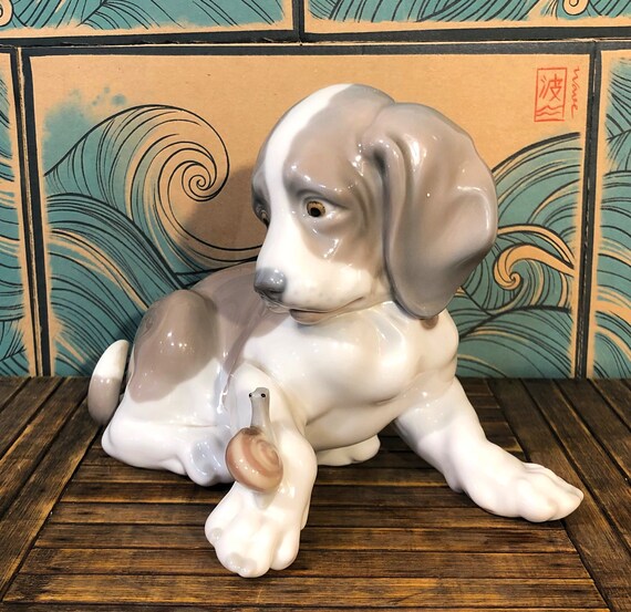 1139 犬とカタツムリ リヤドロ - Etsy 日本