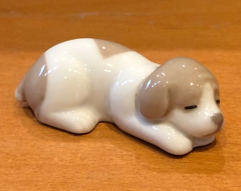 Lladro Nao Daisa Porcelain Dog Figurine, Playing Puppy Ornament