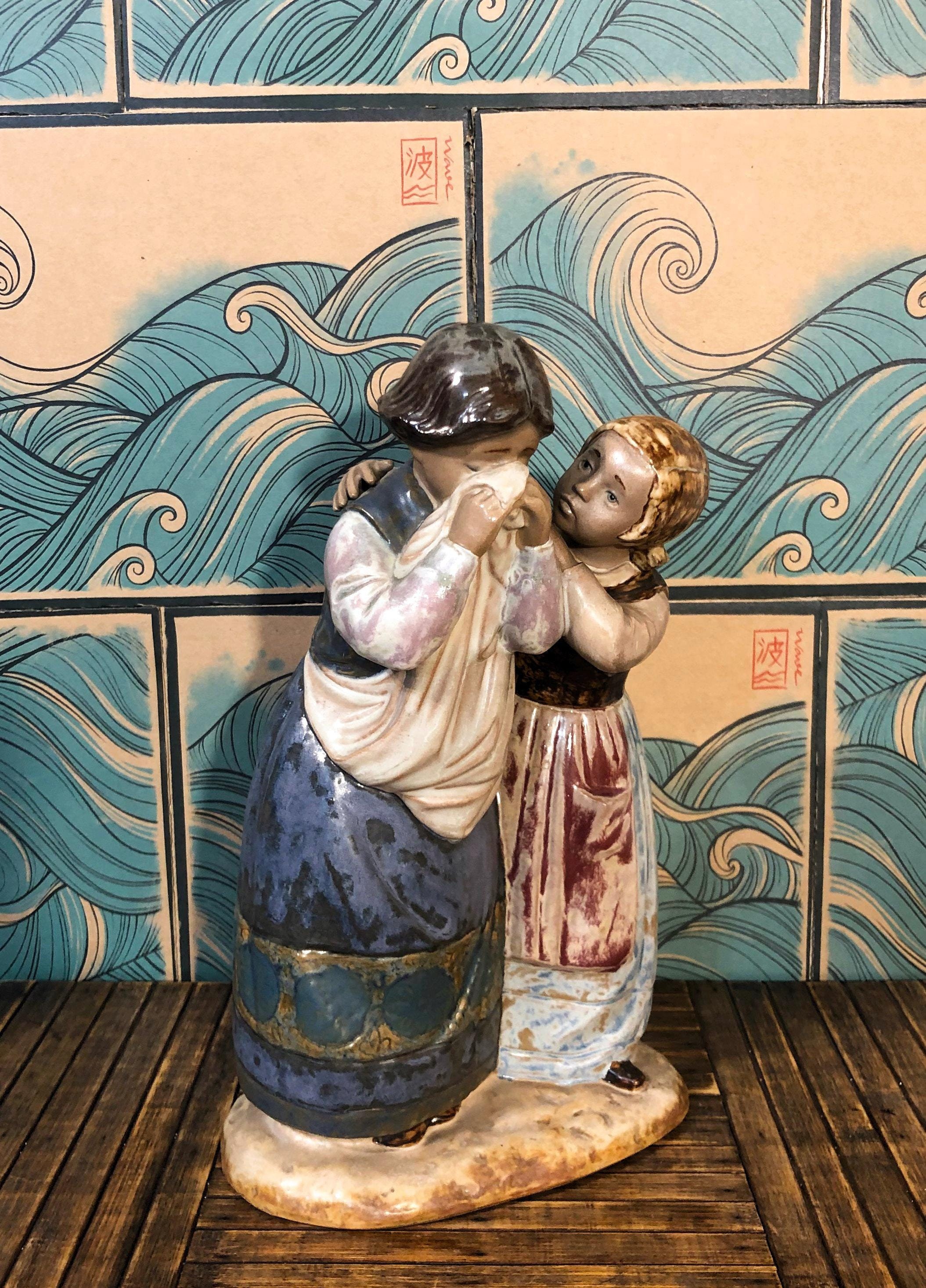 希少マットlladro♡ friendship 幼馴染み 1326 COMFORTING HER FRIEND Lladro - Etsy