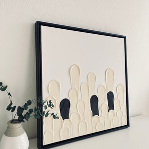 Structural image on canvas