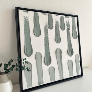 Structural image on canvas