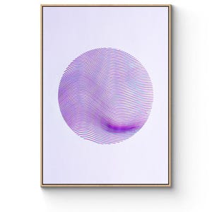 KEPLER #1 - A4 - Original no print - Abstract Geometric Line Art - Minimal Wall Art - Generative Plotter Art