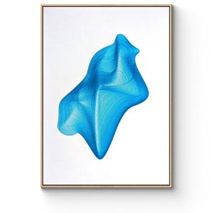 COAXIAL #1 - A4 - Original no print - Abstract Geometric Line Art - Minimal Wall Art - Generative Plotter Art