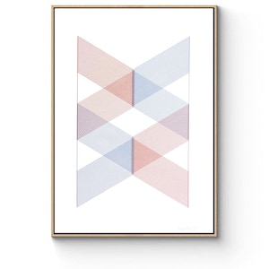 VERTEX #2 - A4 - Original no print - Abstract Geometric Line Art - Minimal Wall Art - Generative Plotter Art