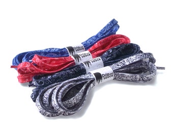 Bandana Print Shoe laces for Jordan 1, All Star, Yeezy Sneakers/Trainers - Shoelaces