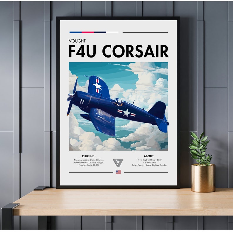 Vought F4U Corsair poster