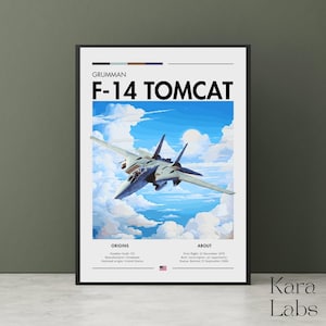 Grumman F-14 Tomcat Print - Aviation Art, Fighter Jet Poster
