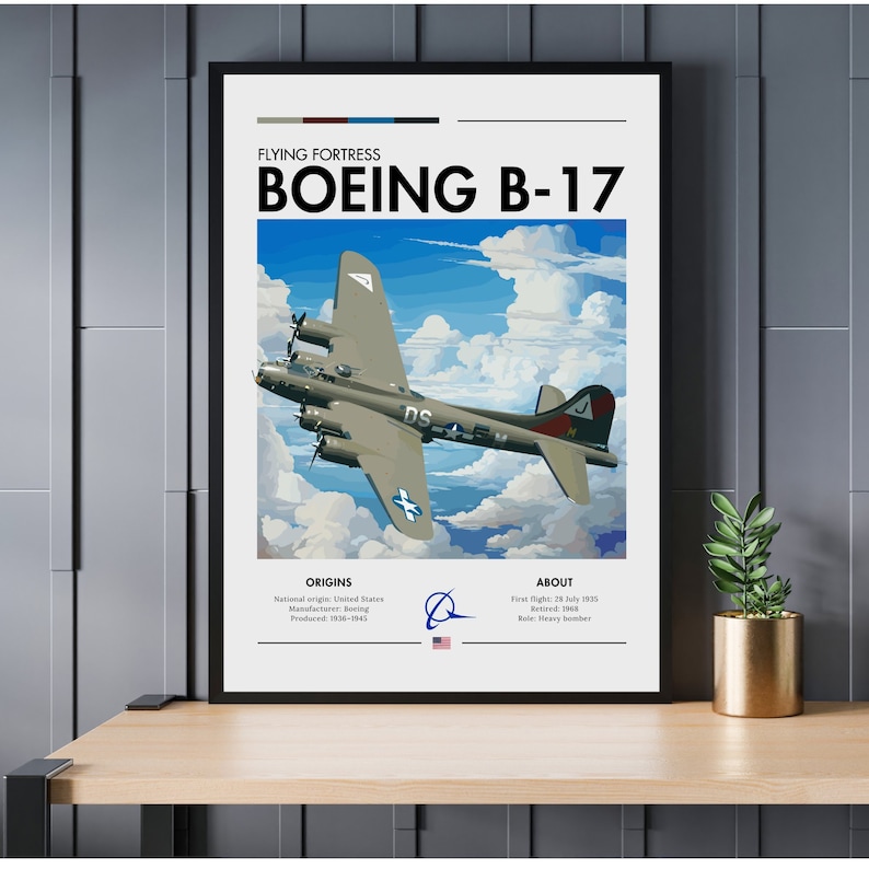 Boeing B-17 Flying Fortress Poster